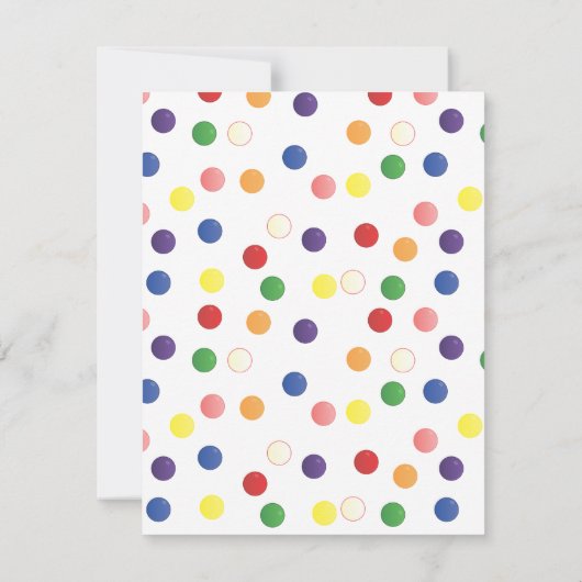 Gumbalmachine Bedankkaart (Achterkant)