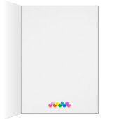 Gumbalmachine en regenboogwenskaart (Binnen (Rechts))