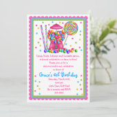 Gumbalmachine en Snoep Kaart (Staand voorkant)