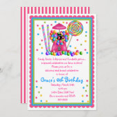 Gumbalmachine en Snoep Kaart (Voorkant / Achterkant)