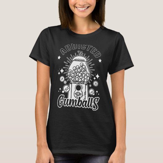 Gumbalmachine Gom Ball Bubble Kauwgom 1 T-shirt (Voorkant)