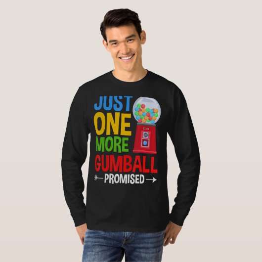 Gumbalmachine Gum Ball Bubble Kauwgom T-shirt (Voorkant volledig)