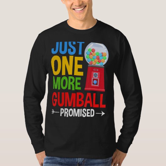 Gumbalmachine Gum Ball Bubble Kauwgom T-shirt (Voorkant)