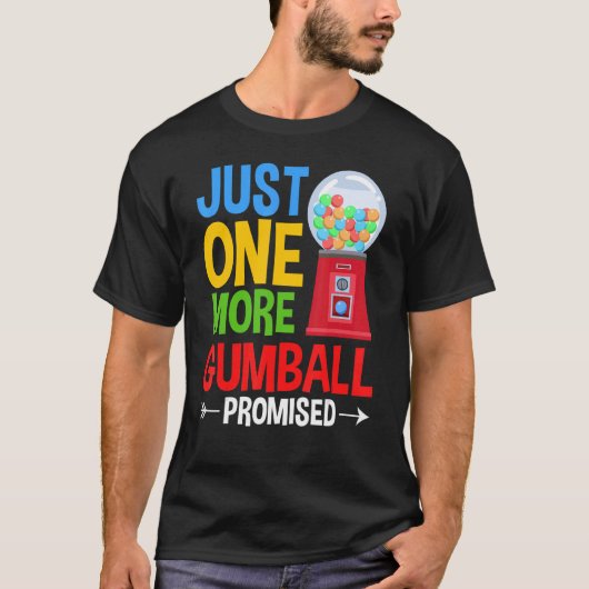 Gumbalmachine Gum Ball Bubble Kauwgom T-shirt (Voorkant)