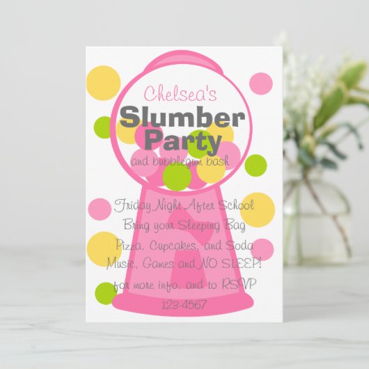 Gumbalmachine Kaart (Staand voorkant)