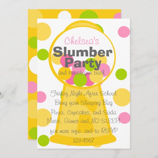 Gumbalmachine Kaart (Voorkant / Achterkant)