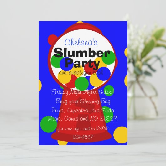 Gumbalmachine Kaart (Staand voorkant)