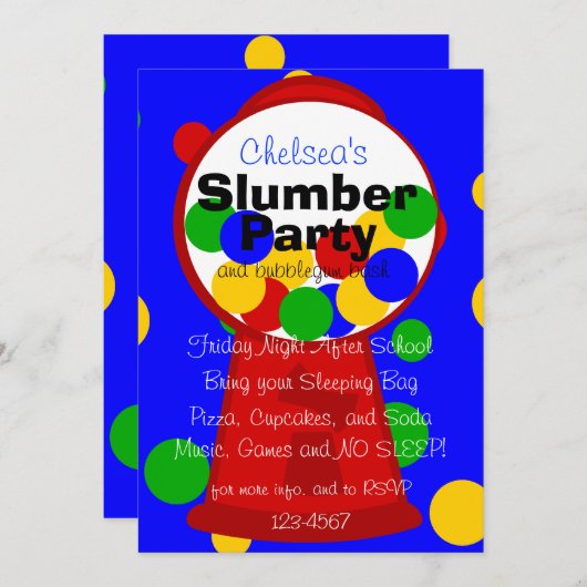 Gumbalmachine Kaart (Voorkant / Achterkant)