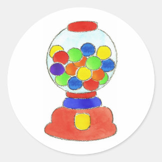 Gumbalmachine Ronde Sticker