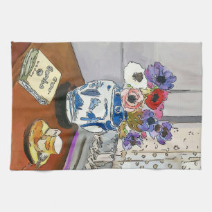 Gumbo Book, Flowers, Vase, na Matisse Theedoek