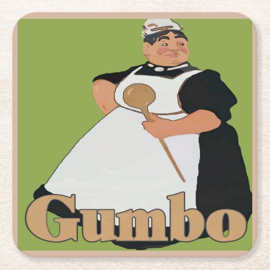 Gumbo Cook Kartonnen Onderzetters (Voorkant)