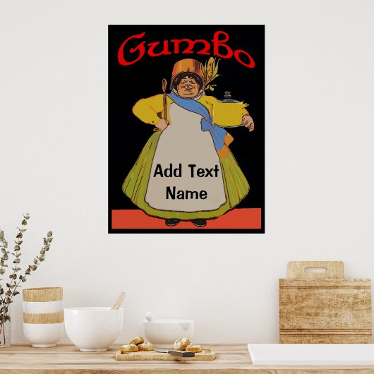  Gumbo Cook Poster (Keuken)