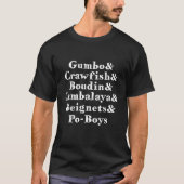 Gumbo Crawfish Jambalaya Louisiana Delicacy T-shirt (Voorkant)