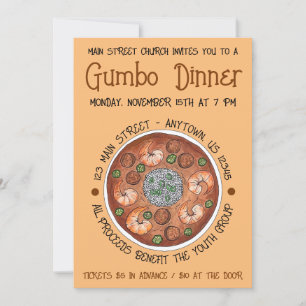 Gumbo Dinner Louisiana LA New Orleans NOLA Food Kaart