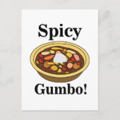 Gumbo Food Spicy Gumbo Briefkaart (Voorkant)