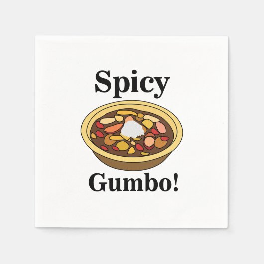 Gumbo Food Spicy Gumbo Party Servet (Voorkant)