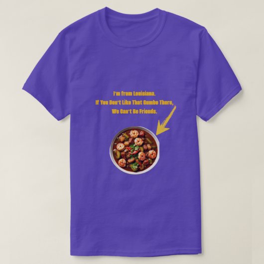 Gumbo Geaux T-shirt (Design voorkant)