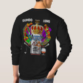 Gumbo King Mannen Dark Uitzicht Hints alstublieft T-shirt (Achterkant)