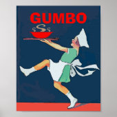 GUMBO, meisje met kom, Kitchen Poster (Voorkant)