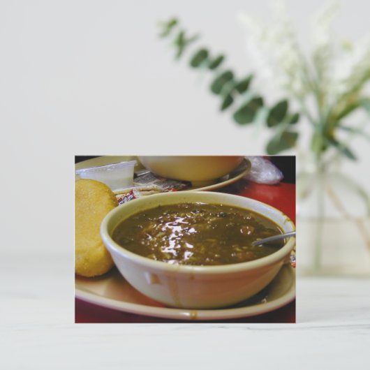 Gumbo Rolls Bowls Briefkaart (Staand voorkant)