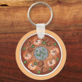 Gumbo Soup Louisiana LA New Orleans NOLA Food Sleutelhanger (Achterkant)