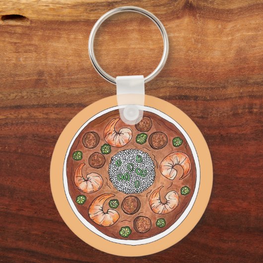 Gumbo Soup Louisiana LA New Orleans NOLA Food Sleutelhanger (Voorkant)