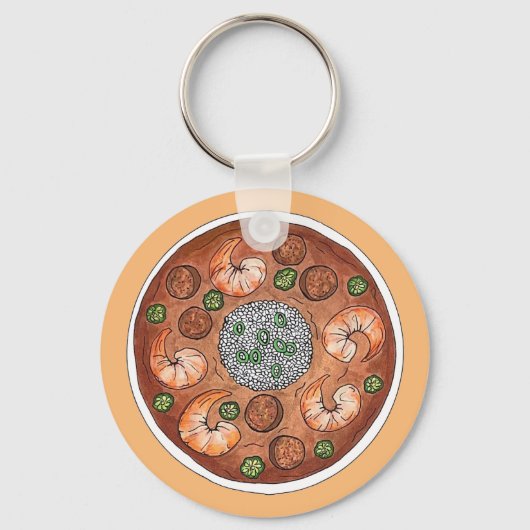 Gumbo Soup Louisiana LA New Orleans NOLA Food Sleutelhanger (Achterkant)