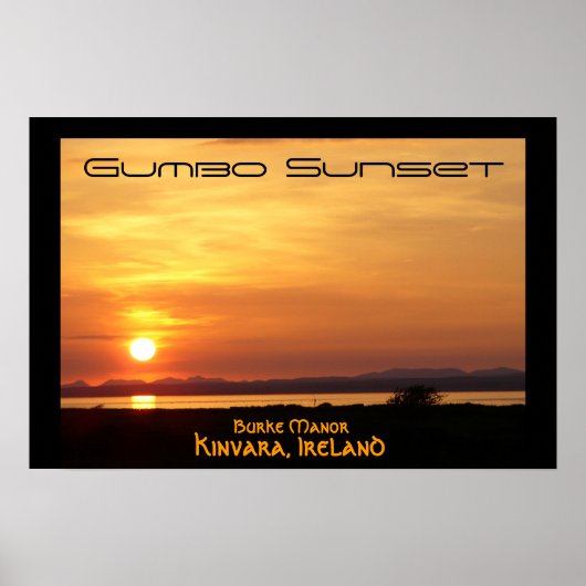 Gumbo Sunset Poster (Voorkant)