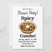 Gumbo Voedsel Pittige Gumbo Kaart (Voorkant)