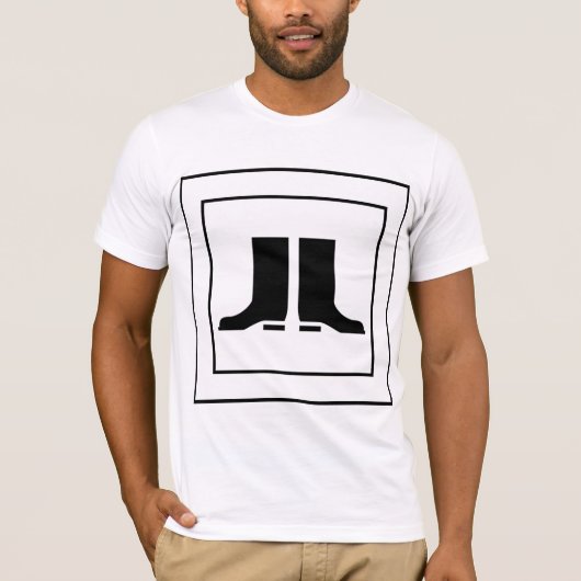 Gumboot Sign Mannen T-Shirt (Voorkant)