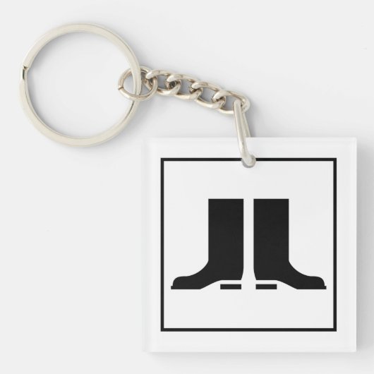 Gumboot Sign Sleutelhanger (Voorkant)