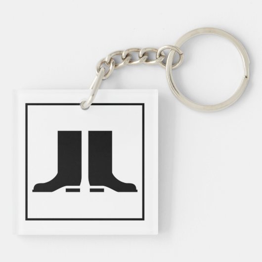 Gumboot Sign Sleutelhanger (Achterkant)