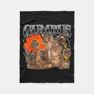 Gumbus Kat Grappige Kat Gumbus Schattig Dier Kitty Fleece Deken