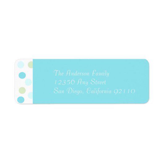 Gumdrop Retouradres Label (blauw) (Voorkant)