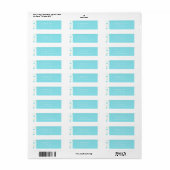 Gumdrop Retouradres Label (blauw) (Full Sheet)