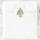 Gumdrop Tree Ronde Sticker (Tas)