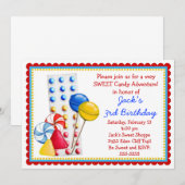 Gumdrops en Snoepjes Buttonnen Kaart (Voorkant / Achterkant)