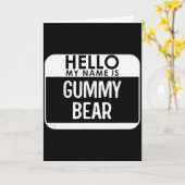 Gummbeer Kostuum Grappig Eenvoudig Laatste Minuut  Kaart (Gele Bloem)