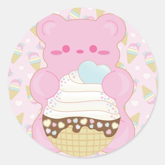 Gummi Sweet Ice Cream Sticker (Voorkant)