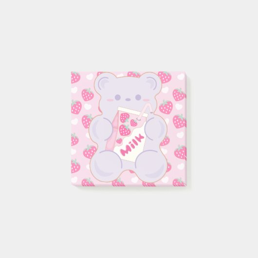 Gummi Sweet Strawberry Milk Post-it® Notes (Voorkant)