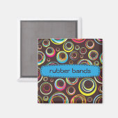 gummibanden - blauw magneet (Voorkant / Achterkant)