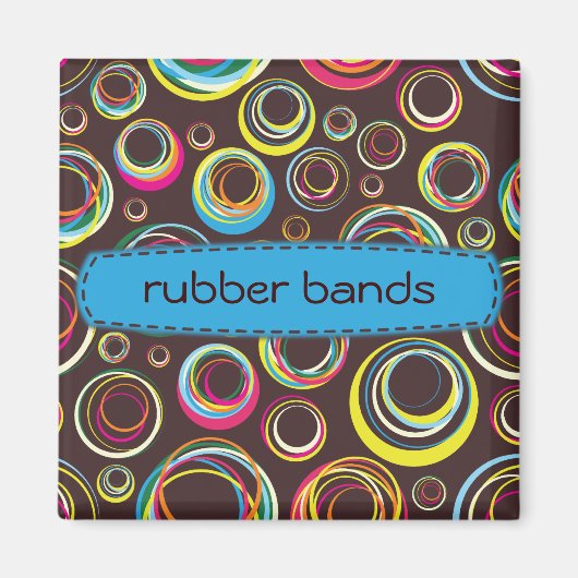 gummibanden - blauw magneet (Voorkant)