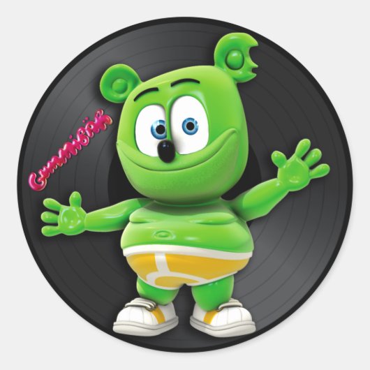 Gummibär DJ Vinyl Record Sticker (Voorkant)