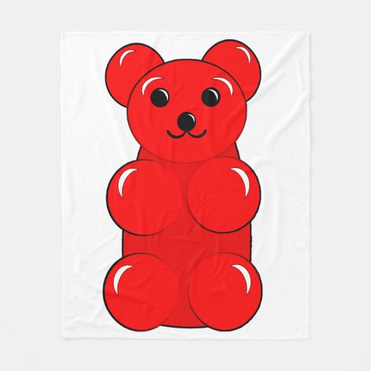 Gummibär Fleece Deken (Voorkant)