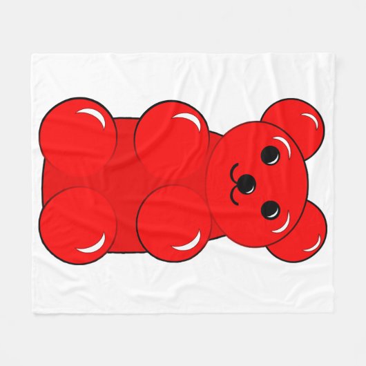 Gummibär Fleece Deken (Voorkant (Horizontaal))