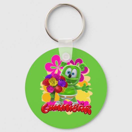 Gummibär Floral Sleutelhanger (Voorkant)