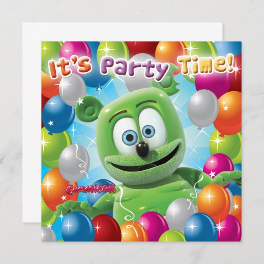 Gummibär (het Beer van Gummy) Kaart (Voorkant / Achterkant)