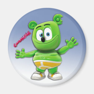 Gummibär magneet op blauw