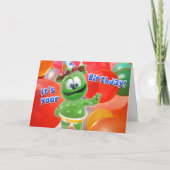 Gummibär Verjaardagsballon Kaart (Voorkant)