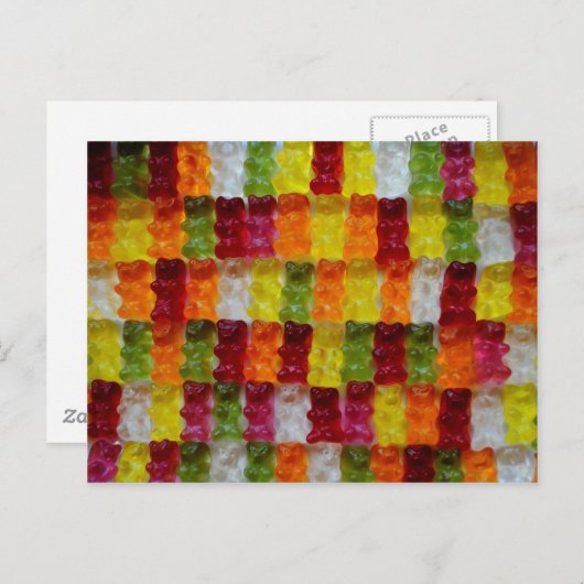 Gummibärchen Briefkaart (Voorkant / Achterkant)